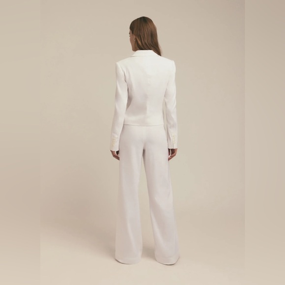 NWT Favorite Daughter the Short Favorite Linen Blazer in Ivory in Medium - Picture 4 of 6